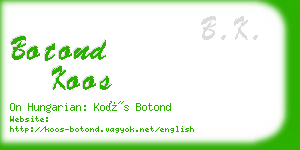 botond koos business card